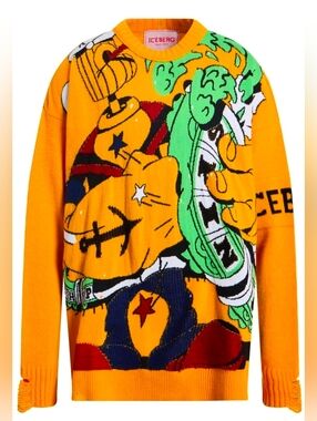 ICEBERG® x POPEYE™ Intarsia-Knit Sweater | Medium